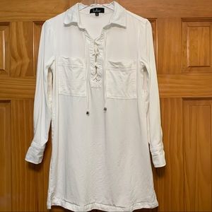 Lulu’s White Shirtdress Size Small